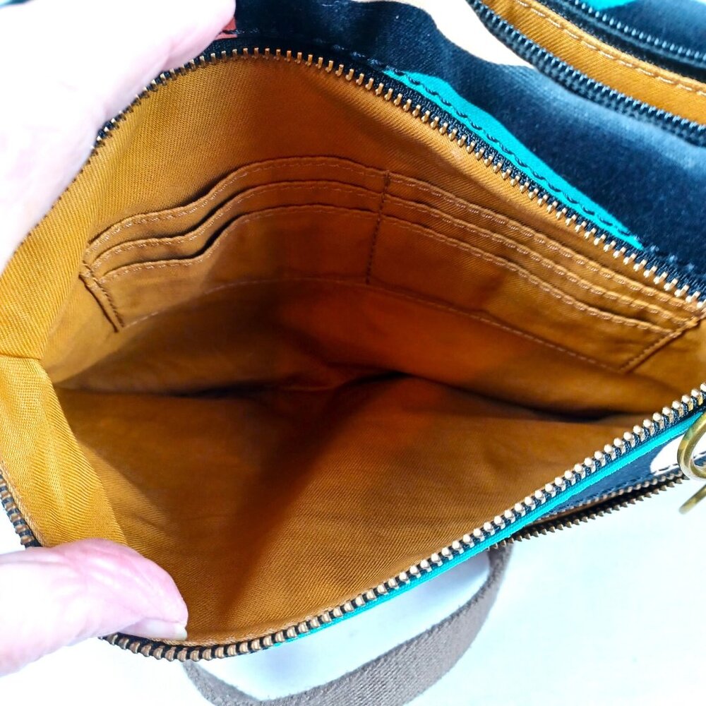 Fossil Crossbody Bag East West Satchel Purse - Picture 9 of 16